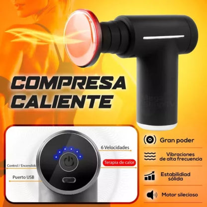 Masajeador Muscular Eléctrico Pistola Massage Gun Calor Frio