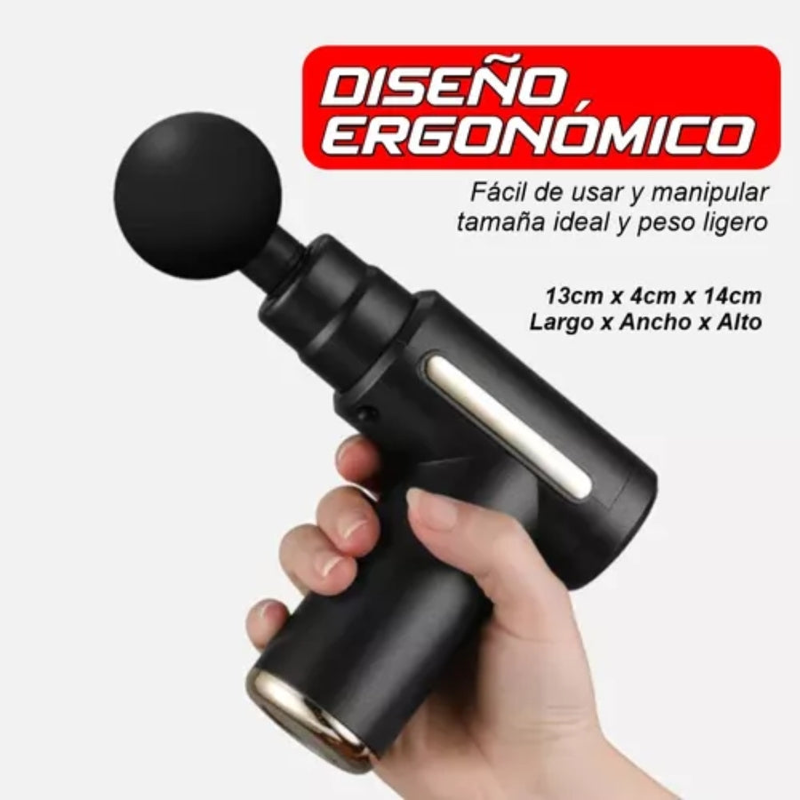 Masajeador Muscular Eléctrico Pistola Massage Gun Calor Frio