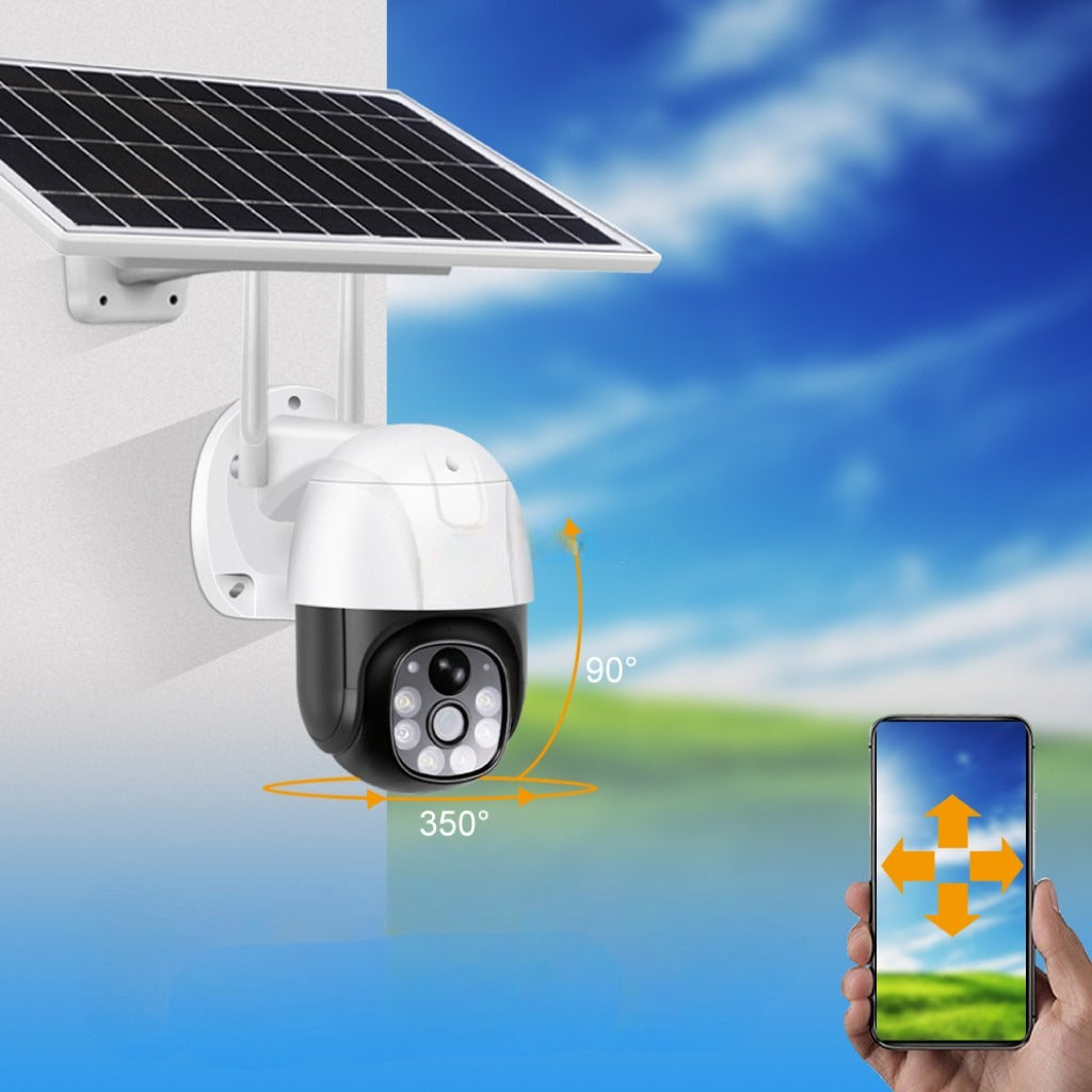 Cámara Ip De Vigilancia Exteriores V380 Pro Para El Hogar Con Panel Solar