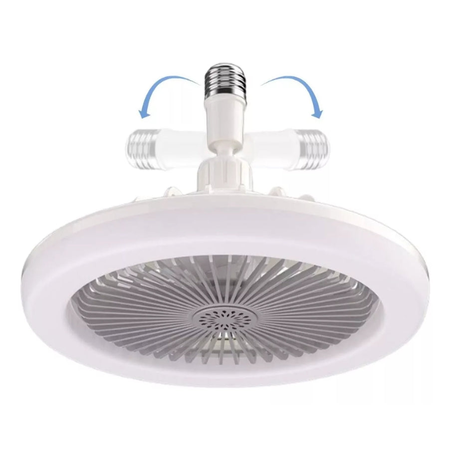 Ventilador Con Lámpara De Luz Led Y Control Remoto