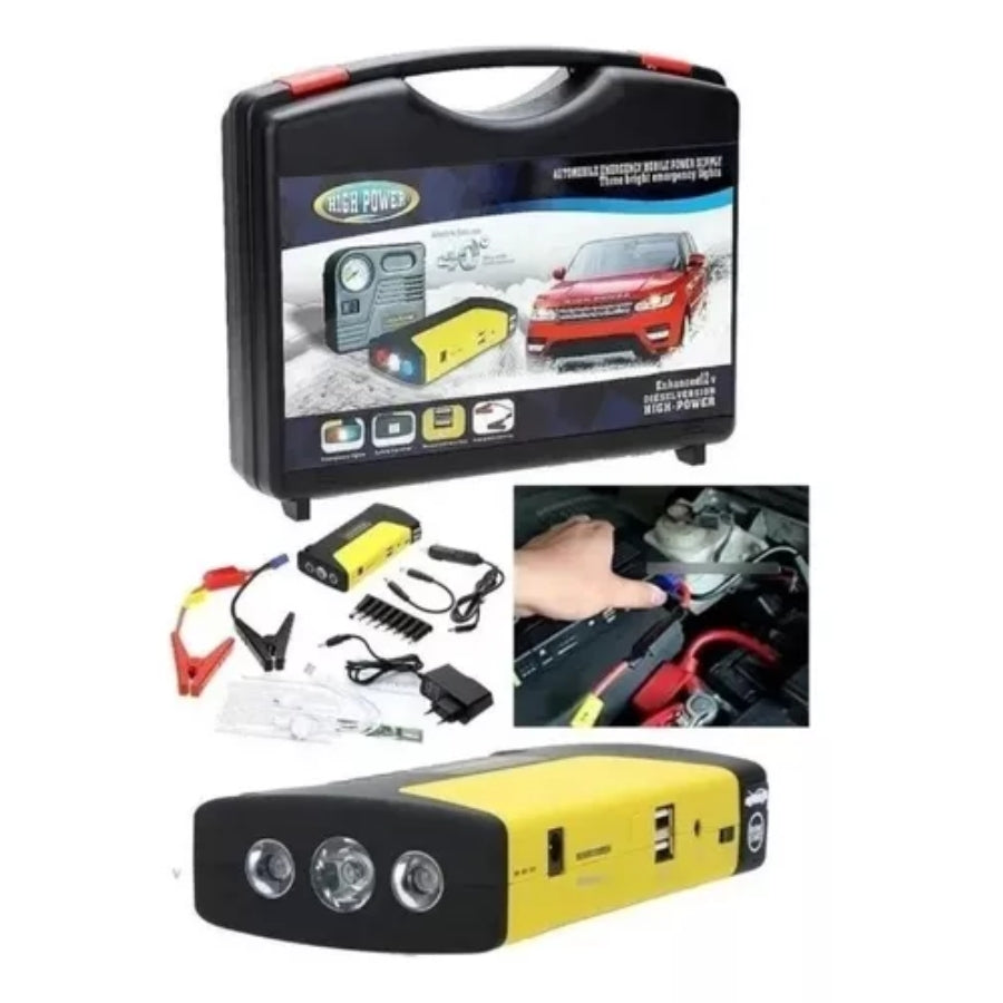 Batería Repuesto Emergencia Iniciador Auto Moto + Estuche